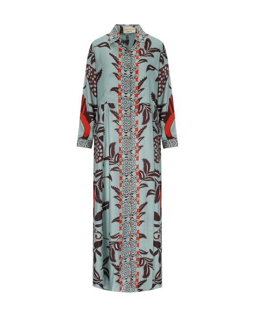PAHIESA FORMENTERA Blue Shirt Dress