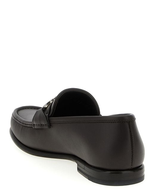 Ferragamo Black 'Avril' Sladers