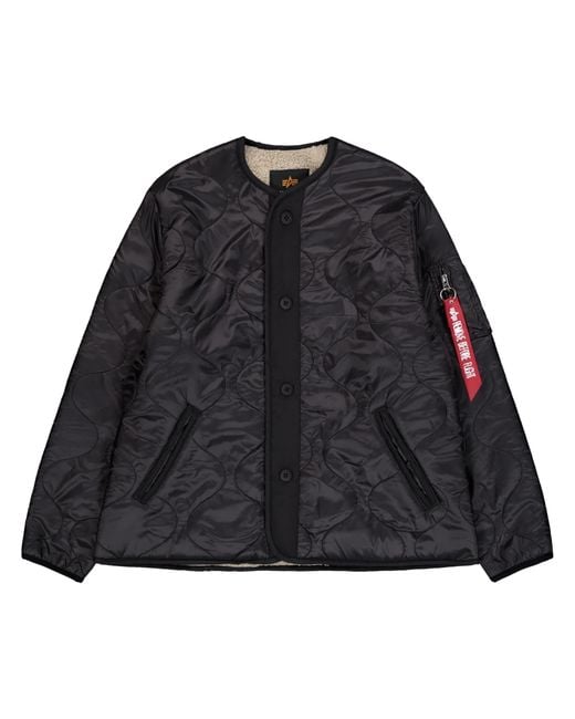 Alpha Industries Black Als Teddy Jacket
