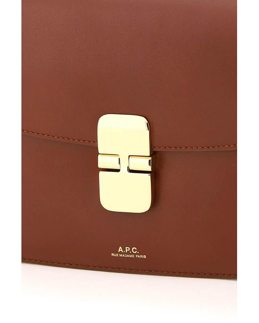 A.P.C. Brown Grace Small Bag