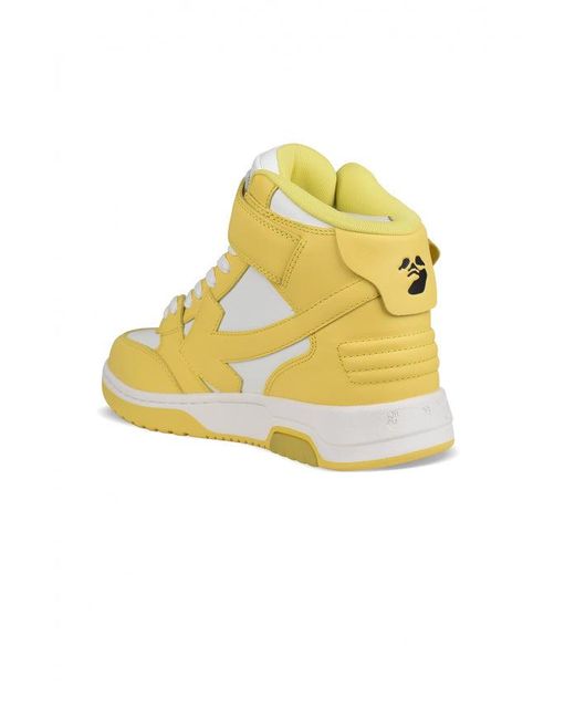 Off-White c/o Virgil Abloh Yellow Out Of Office Mid Sneakers for men