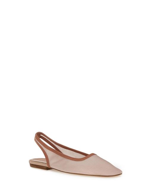 Dries Van Noten Pink Fabric Slingback Sandals