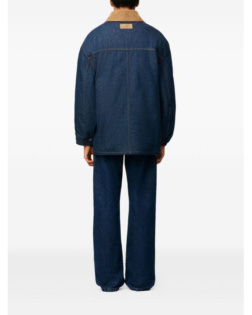 AMI Blue Worker Denim Jacket