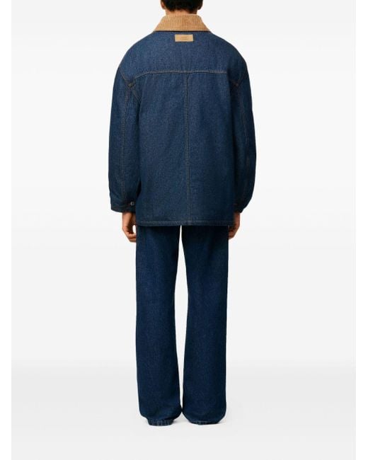 AMI Blue Worker Denim Jacket for men