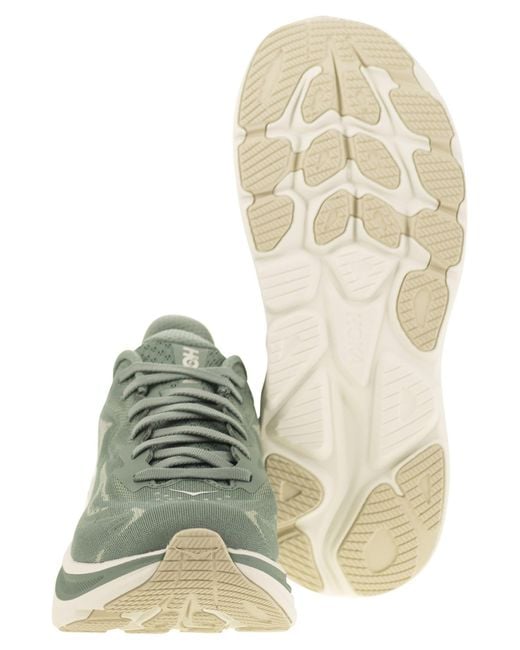 Hoka One One Green Clifton 10 Sneakers for men