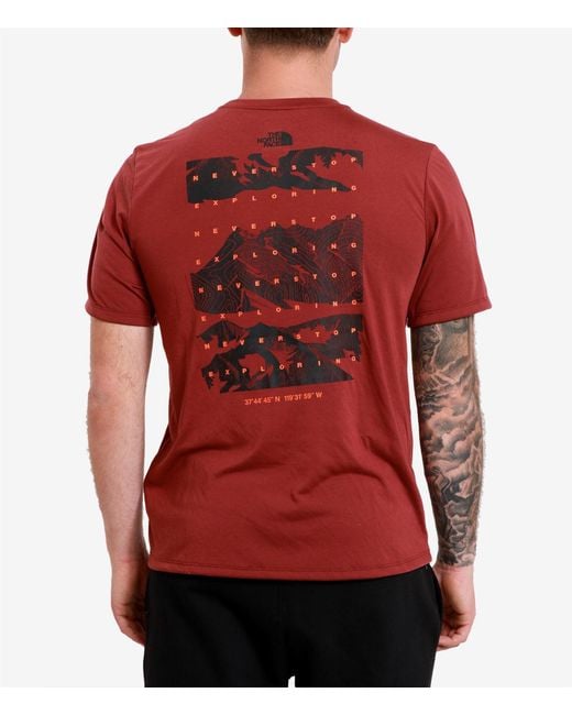 The North Face Red T Shirts And Polos