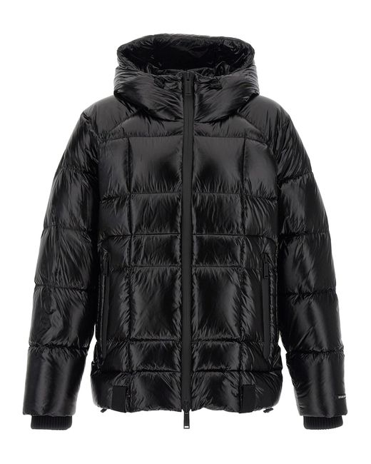 Piumino Trapuntato Con Cappuccio di DSquared² in Black da Uomo