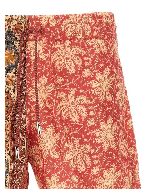 Estampado con doble traje de baño Etro de hombre de color Red
