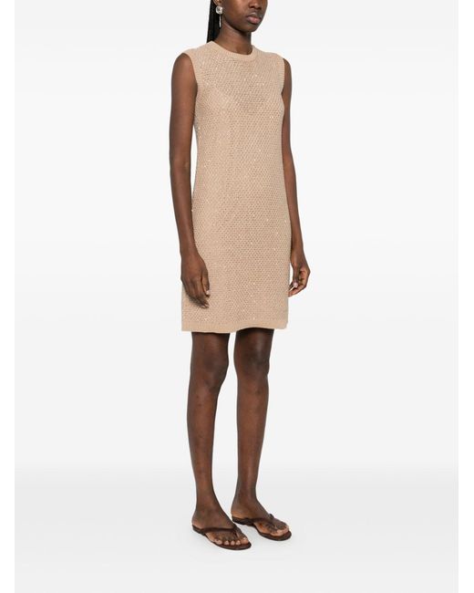 Fabiana Filippi Natural Short Dress