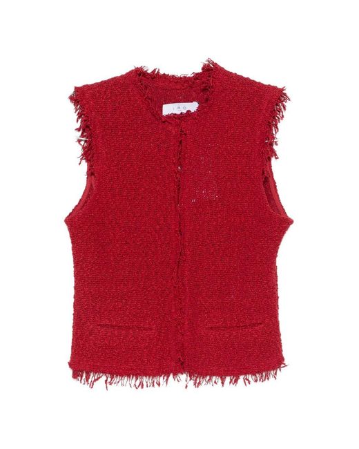 IRO Red Shanny Cotton Vest