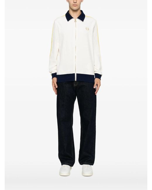 Sergio Tacchini Blue Monte Velour Track Jacket