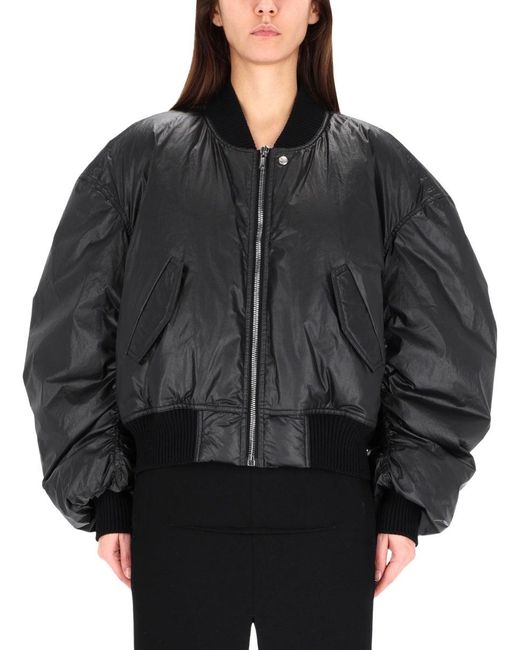 Rick Owens Black Oversized Sports Jacket