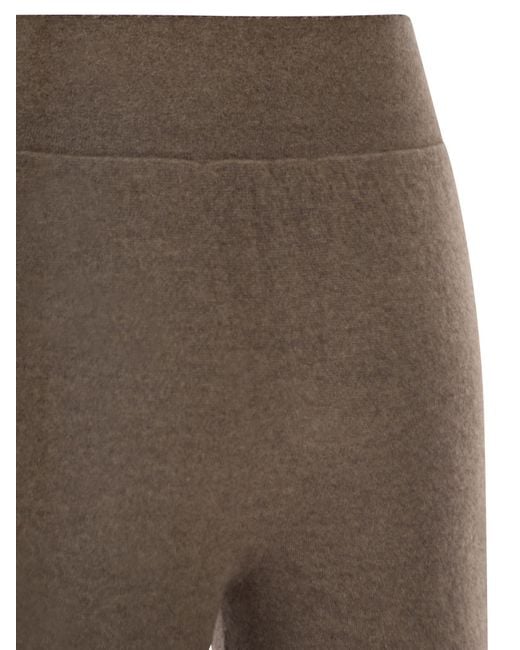 Vanisé Brown Cashmere Wide Leg Trousers