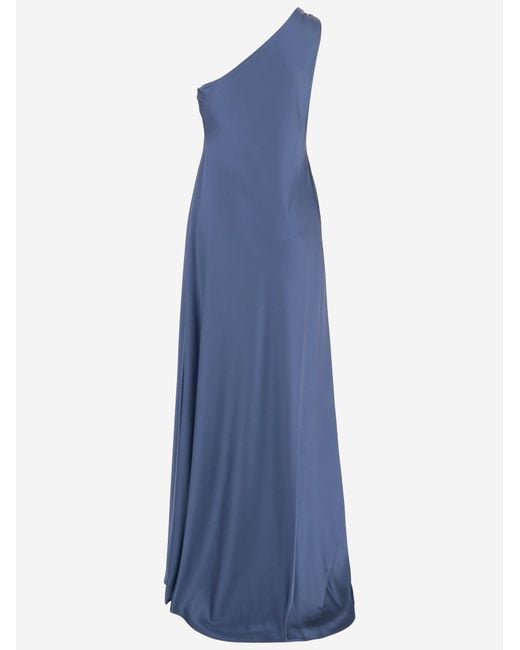 Ralph Lauren Blue One-Shoulder Dress