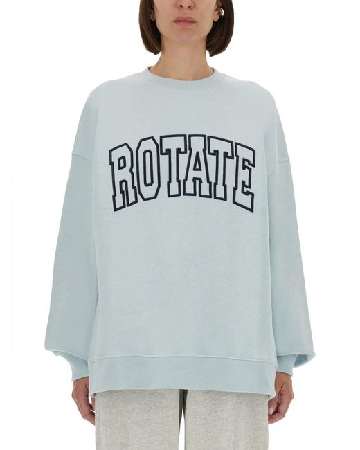 Sweat-shirt Birger Christensen avec logo ROTATE BIRGER CHRISTENSEN en coloris Gray