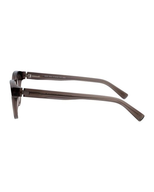 Mykita Brown Squared Sunglasses Kenja C139 Deep Ocean/Shiny