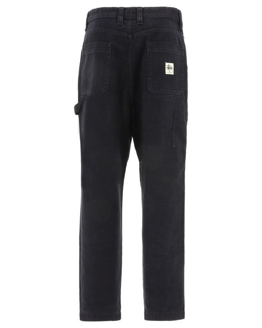 Stussy Blue Canvas Trousers for men