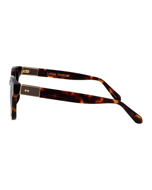 Linda Farrow Black Sunglasses