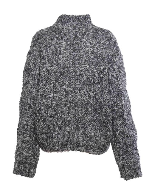 Alberta Ferretti Gray Girocoll
