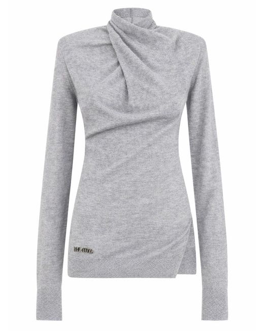 The Attico Gray Wool Jersey