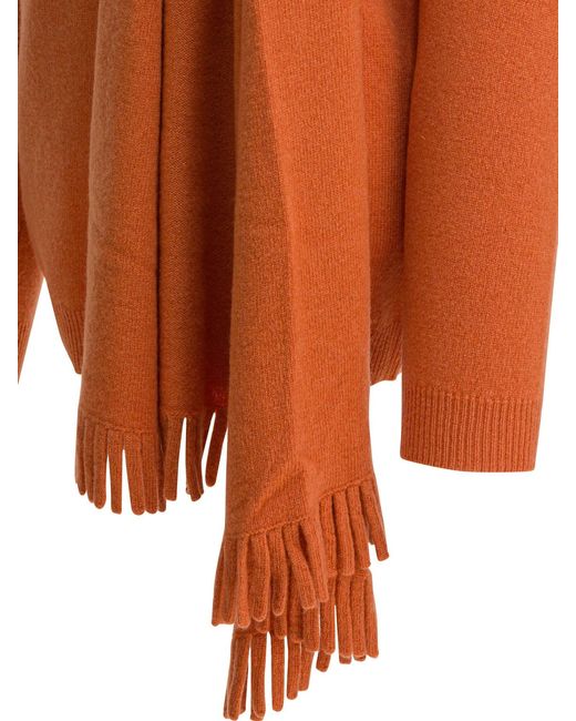 Sandbeige Orange Strickwaren