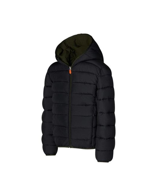 Save The Duck Black Hooded Jacket
