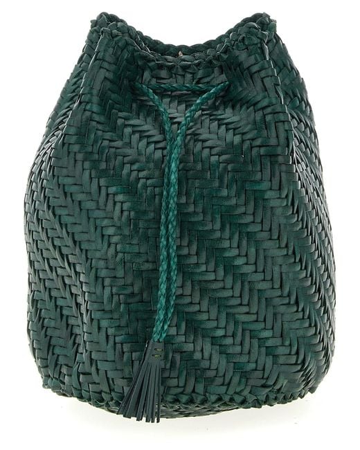 Dragon Diffusion Green 'Pompom Double Jump' Bucket Bag