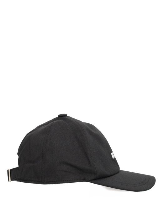 MSGM Black Baseball Cap for men