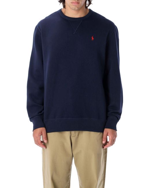 Polo Ralph Lauren Blue Deep Classic Crewneck Sweatshirt