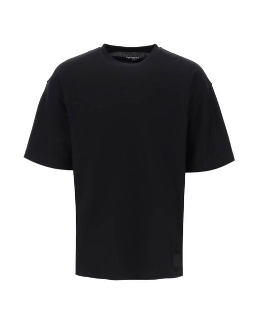 Carhartt Wigelic Cotton Dawson T -shirt Voor in het Black voor heren