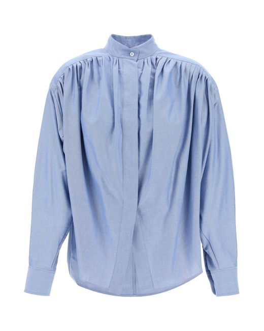 Etro Oxford Ei -vormig Oxford -shirt in het Blue