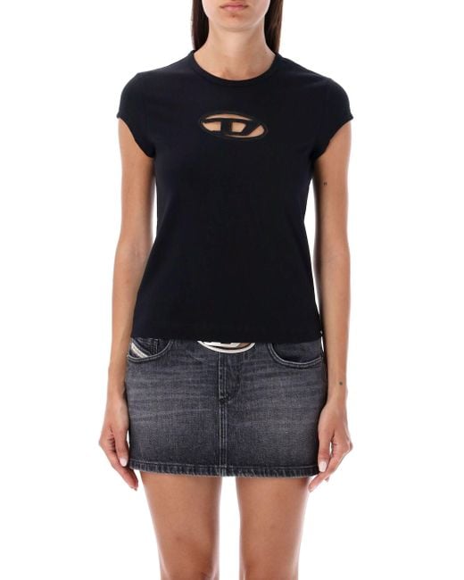 DIESEL Black T -Shirts und Polos schwarz