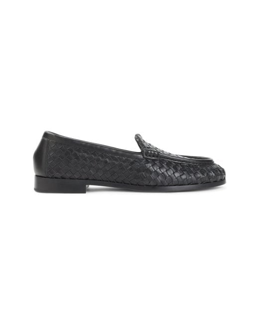 Bottega Veneta Black Silenzio Loafers