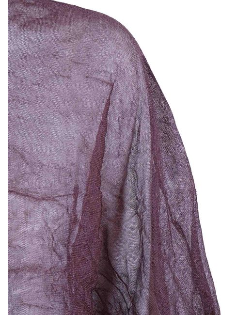 Antonelli Natural Sweater Silk Metallic Fiber Crewneck