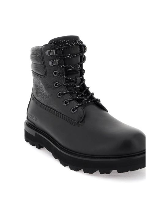 Moncler Black Basic Peka Lace-up Boots for men