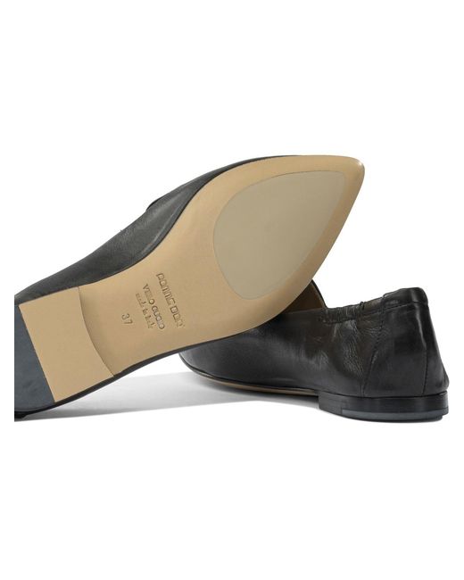 Pomme D'or Black Loafers & Slippers