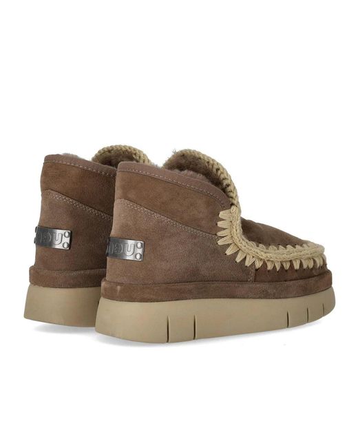 Mou Brown Bounce Welt Suede Elephant Sneaker