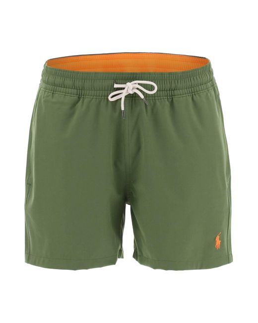 Polo Ralph Lauren Traveler Stretch Swim Shorts in het Green voor heren