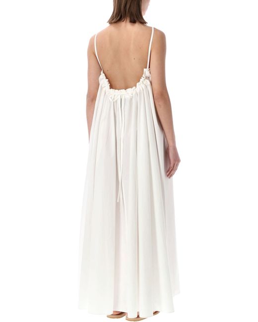 Studio Nicholson White Effortless Elegance Mini Dress
