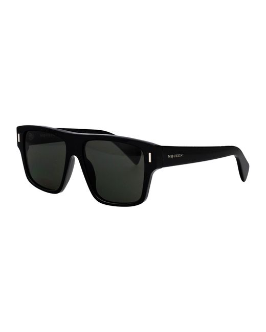 McQueen Black Acetate Sunglasses