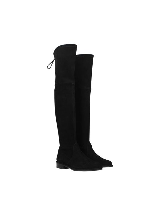 Stuart Weitzman Black Boots Suede for men