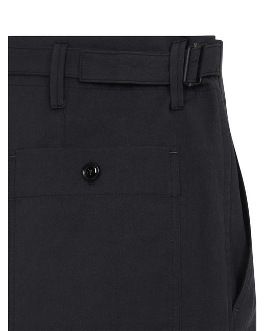 Lemaire Broek Met Knopsluiting in het Blue