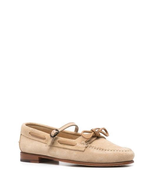 Hereu Natural Lorea Suede Shoes