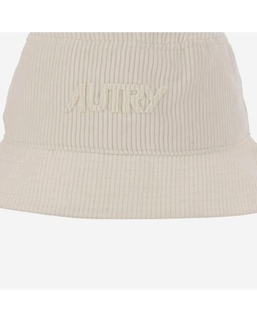 Autry Velvet Eimer Hut mit Logo in Natural für Herren