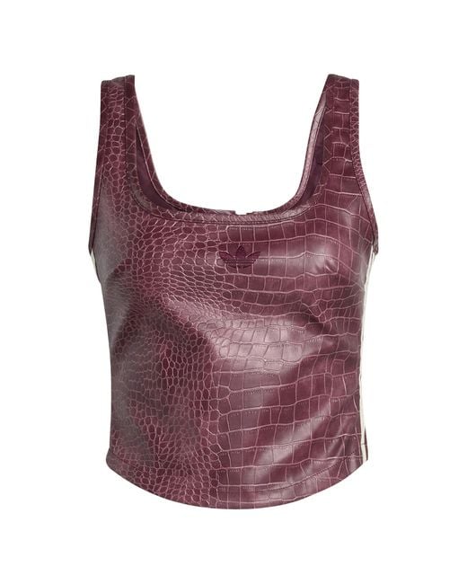 Adidas Purple Pleather Corset