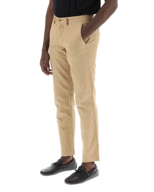 Lino y pantalones de mezcla de algodón para Polo Ralph Lauren de hombre de color Natural