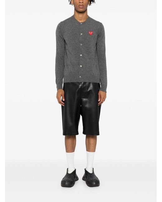 Comme des Garçons Gray Wool Cardigan for men