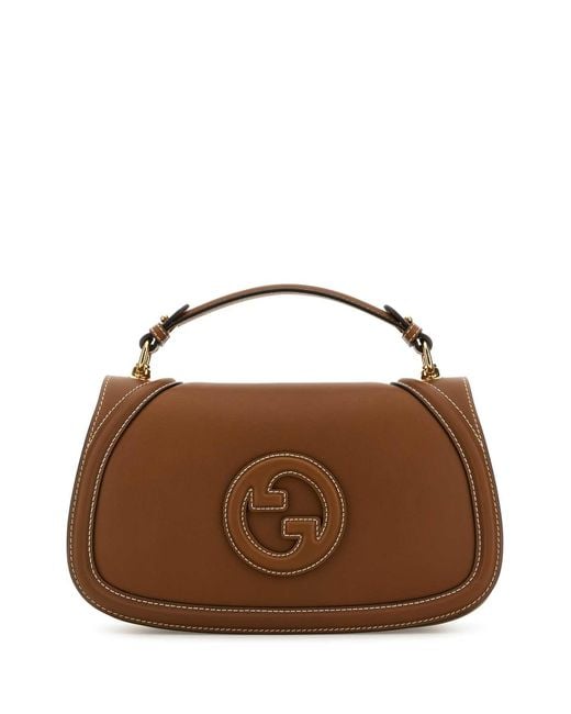 Gucci Brown Caramel Leather Blondie Handbag