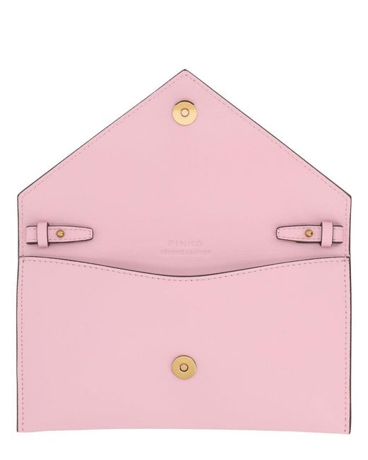Pinko Pink Polyurethane Shoulder Bag