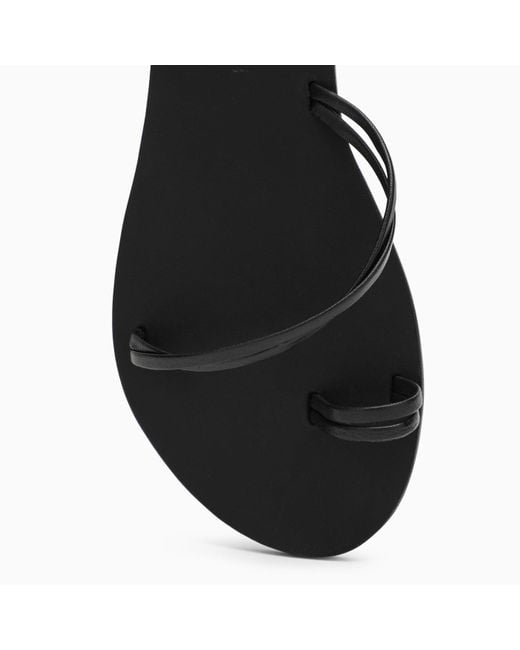 Manebí Black Francesca Leather Sandal
